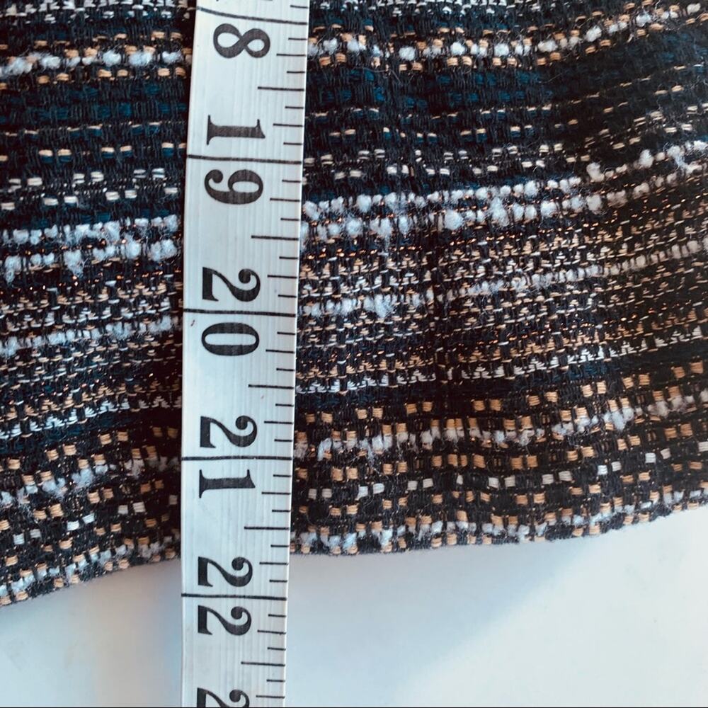 Betty Barclay black brown metallic tweed striped fitted jacket blazer size 10 - Picture 7 of 10